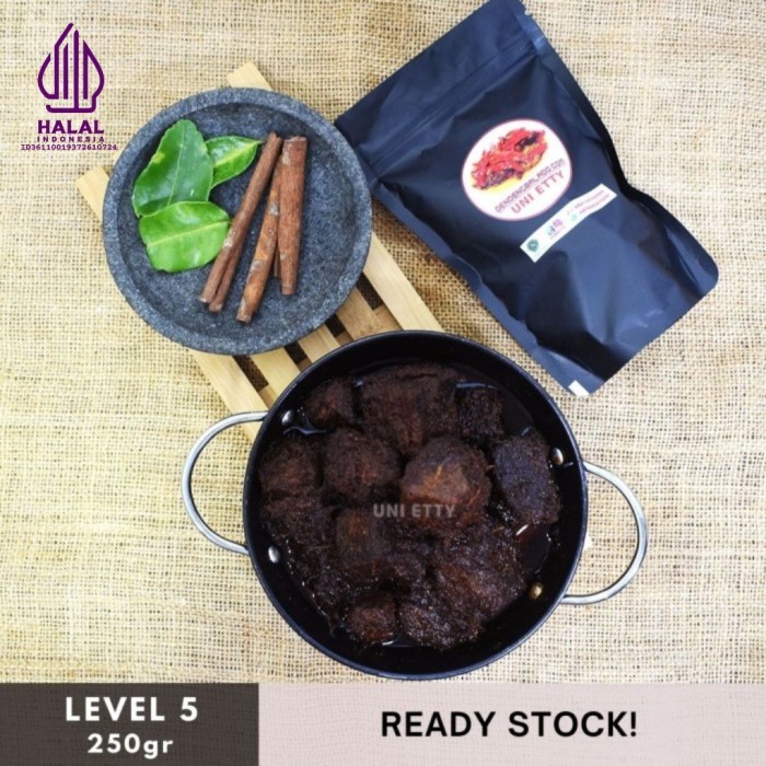 

Rendang Padang Level 5 - Daging Sapi (250gr) LIMITED EDITION