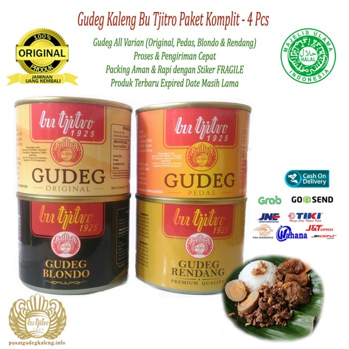 

Gudeg Kaleng Bu Tjitro Paket Komplit GROSIR