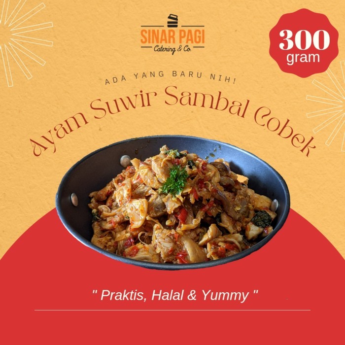 

Ayam Suwir Sambal Cobek (Frozen Pack) Sinar Pagi READY GOSEND