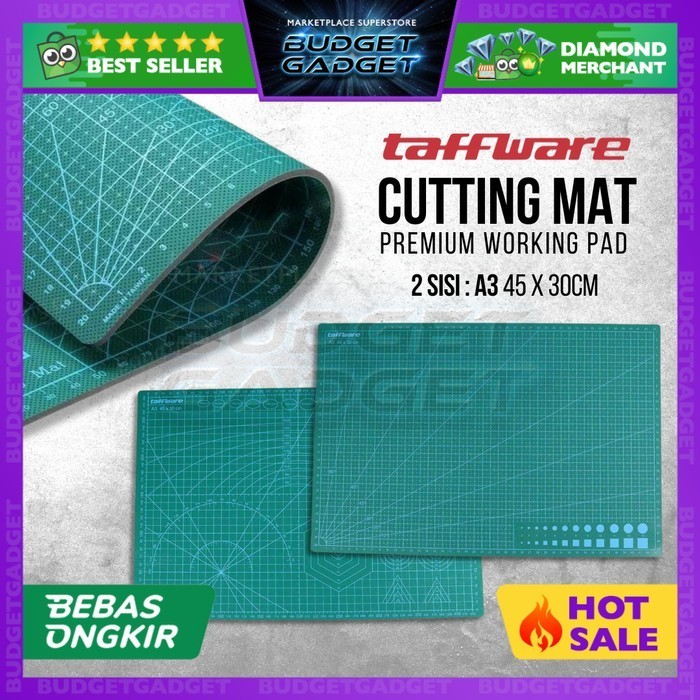 

Taffware Work Cutting Mat Pad Alas Potong Premium A3 45 x 30cm TEBAL NEW Kode 898