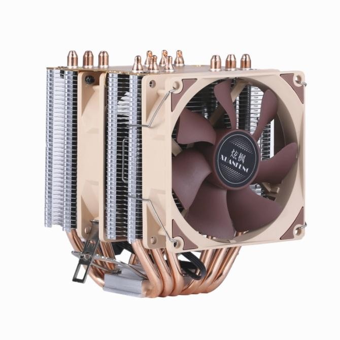 XUANFENG XF962 CPU / PC COOLER RGB 90MM DUAL FAN - 6 Heat Pipes