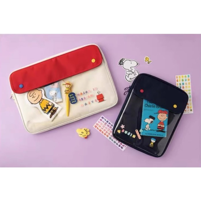 original Snoopy and charlie brown folder bag OBRAL