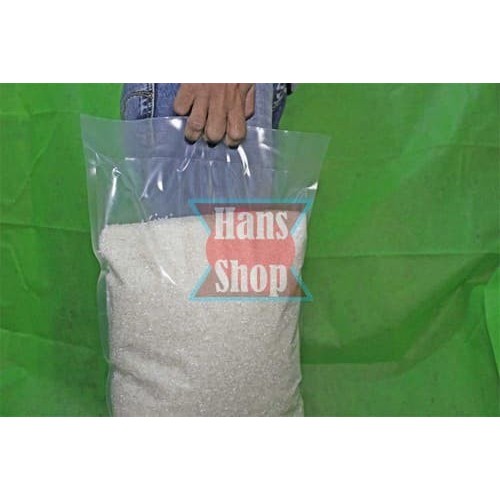 TERBARU Kantong Plastik Beras Premium 5 Kg Kilogram Nylon Bag Dengan 3 Lubang HOT SALE