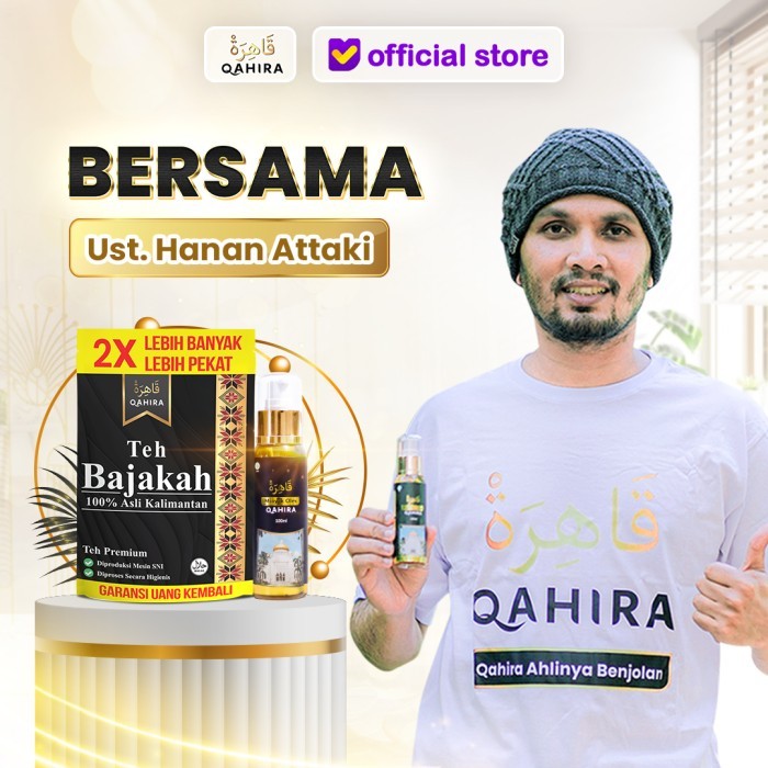 PREMIUM Qahira Variasi Minyak Oles + Teh Bajakah Asli Menyembuhkan Benjolan NA