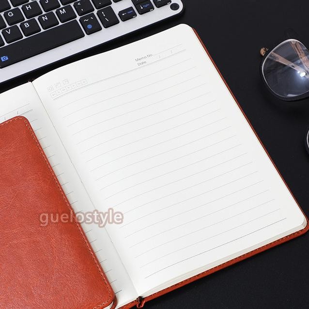 

BUKU CATATAN AGENDA KERJA NOTEBOOK COVER KULIT HITAM A5 - SEMINAR KIT