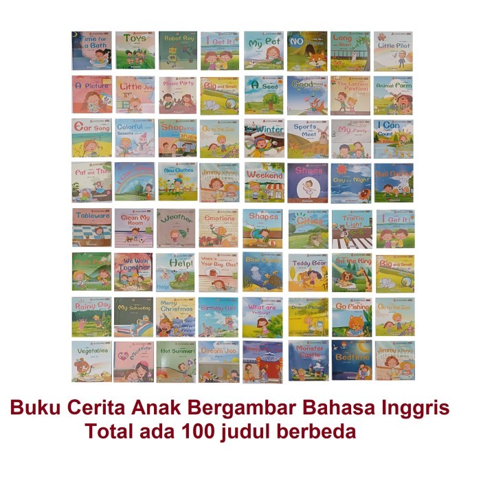 

TERLARIS! Buku Cerita Anak Set isi 30pc 60pc Story Book English dan Audio
