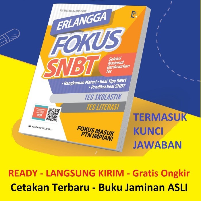 

Buku Erlangga Fokus SNBT Seleksi Nasional PTN Tes Skolastik Literasi