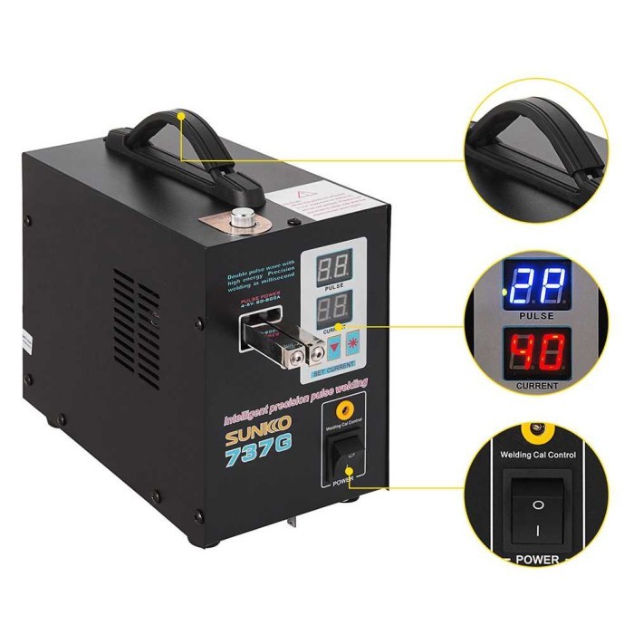TERBARU Alat Mesin Las Pulse Spot Welder Welding Machine - 737G