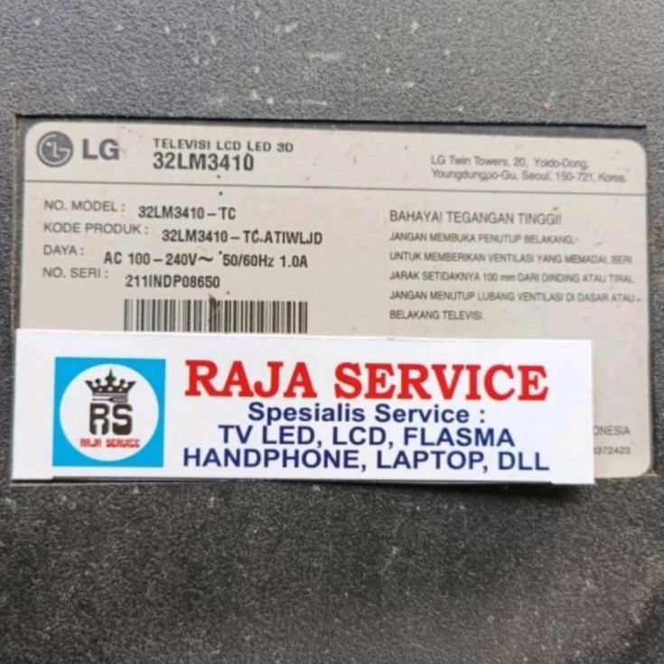 psu tv LG 32LM3410 LG32LM3410 power supply regulator mesin ps