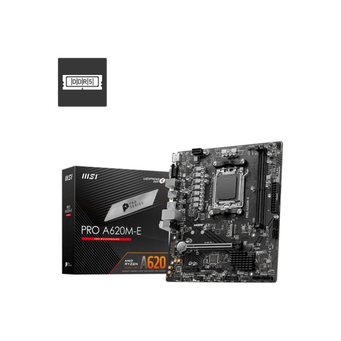 BISA GOSEND MOTHERBOARD MSI PRO A620M-E - AM5 DDR5 MATX MSI A620M-E GRATIS ONGKIR