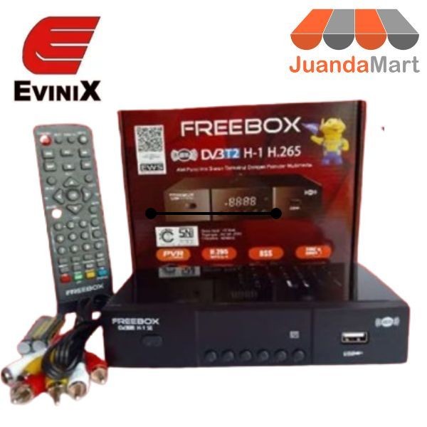 Set Top Box STB DVB-T2 / DVB-C STB Merk EVINIX H-1 FREE KABEL HDMI