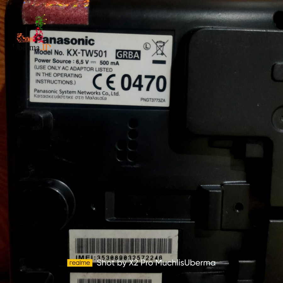 Telepon Panasonic DECT GSM KX-TW501 Cordless Phone Unit Second Super