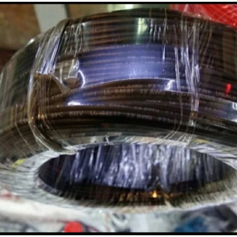 Kabel Awg22 Panjang 100meter Serabut Tembaga Silver Kabel Awg 22