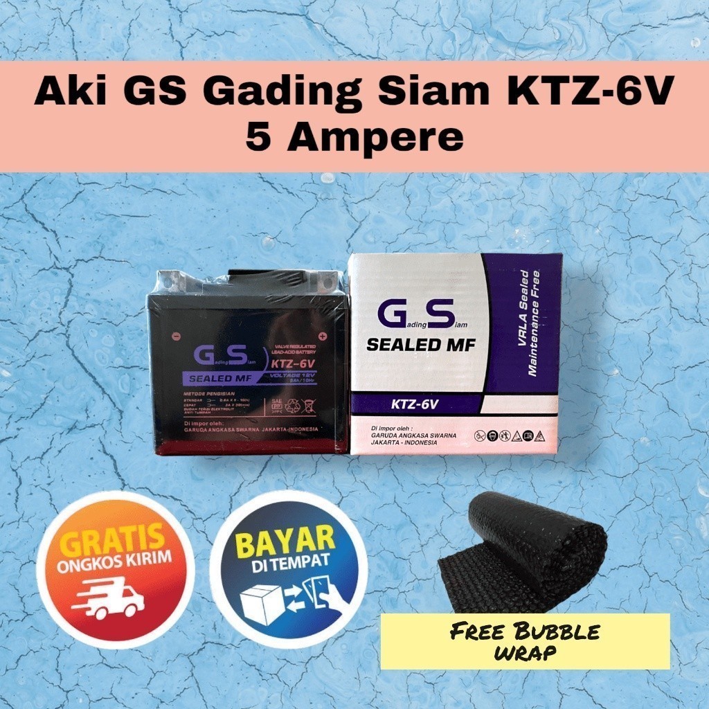 Aki Motor Kawasaki W175 W 175 GTZ7S GS Green Sport Accu Kering MF