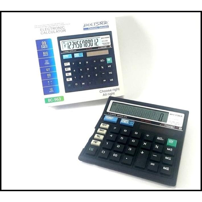 

Kalkulator Beetster Bc-963 / 12 Digit Calculator Digital Elektronik