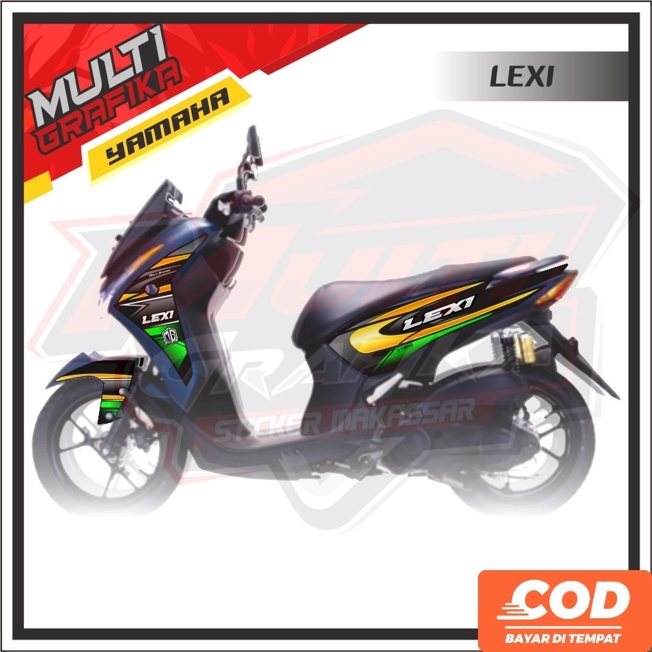stiker Motor Variasi Lexi Sticker Striping Variasi Lexi Decal Yamaha Lexi multi stiker