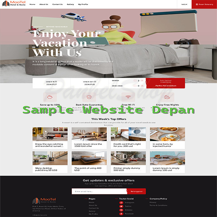 Source Code Aplikasi Web ERP Hotel +Add-On Module