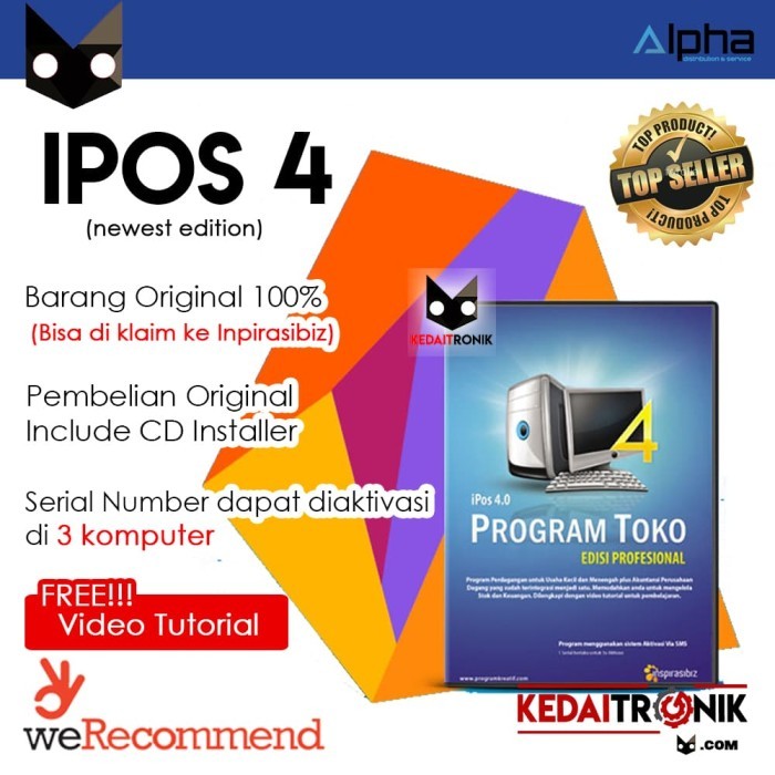 RESMI Program Akutansi Toko IPOS 4 FULL VERSION + CD