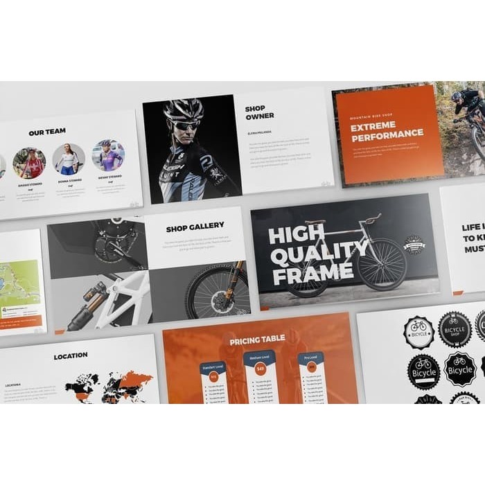 Presentasi Bicycle Powerpoint Presentation Template ppt pptx