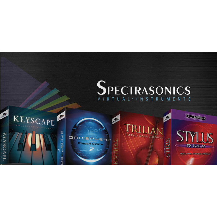 Spectrasonics Omnisphere Keyscape Trilian and Stylush RMX