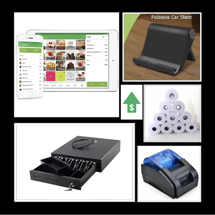 TERBARU POS Mesin Kasir SAMSUNG TAB - Tablet Android + Printer + Cash Drawer BISA GOSEND