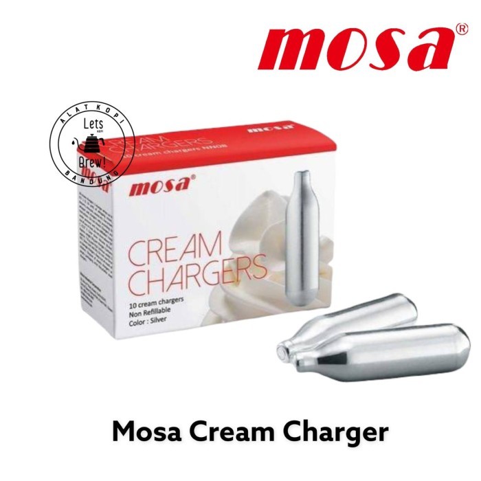 

BOOM SALE Mosa Cream Chargers sedus isi 10 pcs Kode 30