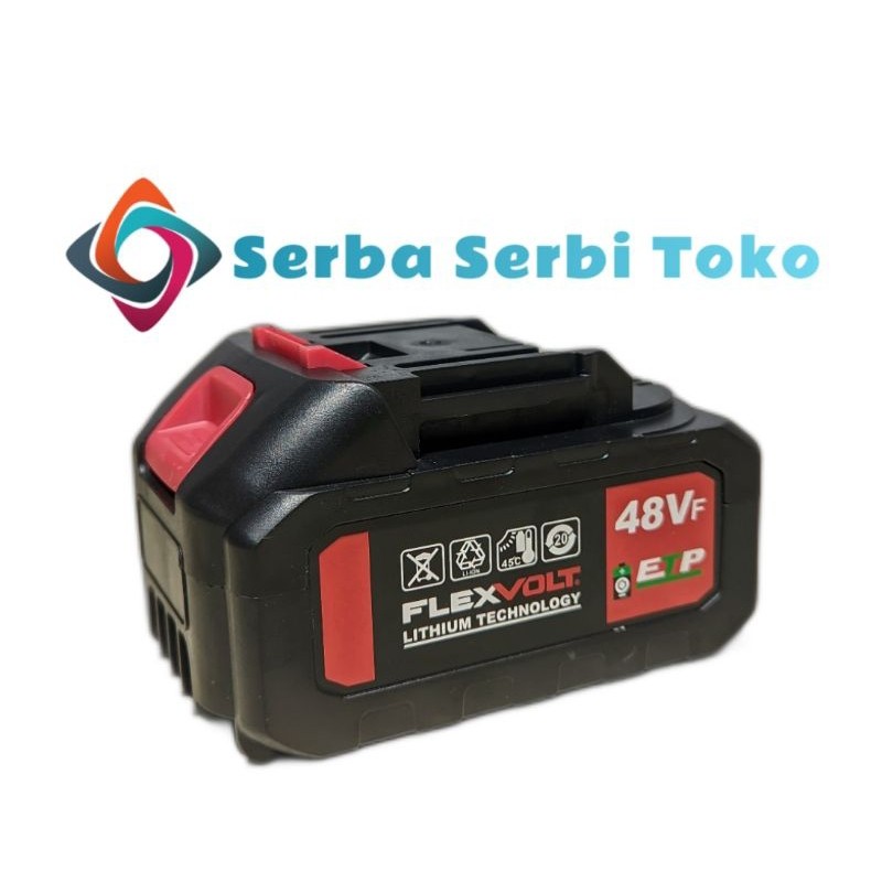 BATERAI BOR IMPACT WRENCH CORDLESS JLD 48VF BATTERY MESIN IMPACT JLD 48VF