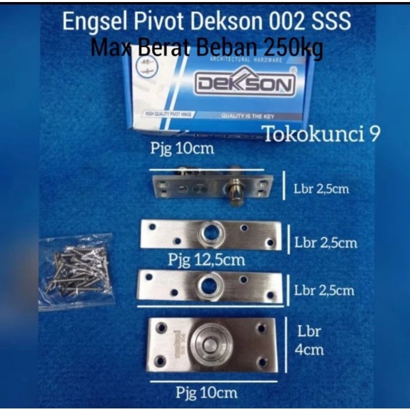 Engsel Pivot Dekson PIVOT HINGE DKS 002 ESS PV 002 Dekson