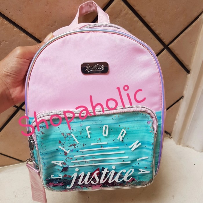TERBARU Tas ransel Justice Original mini backpack pink change colour in the su HOT SALE