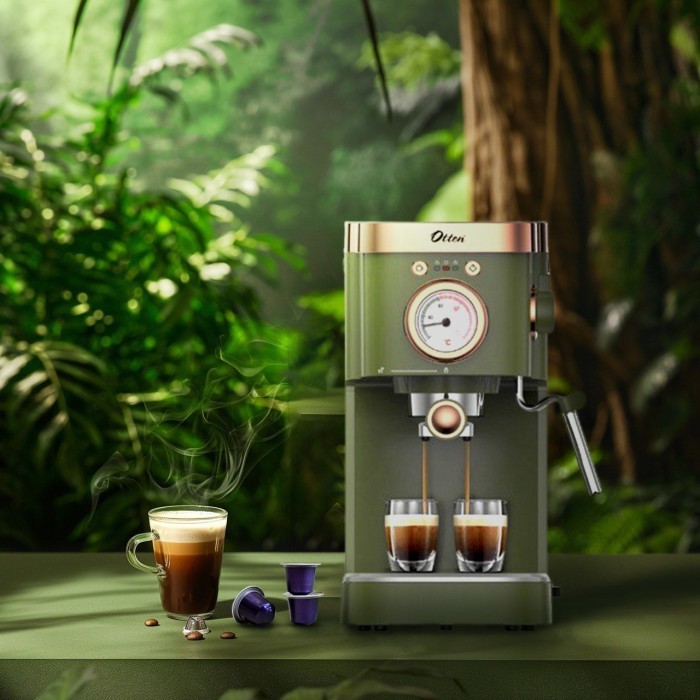 SALE Otten - Mesin Kopi Espresso 20 Bar (Retto Forest Green)