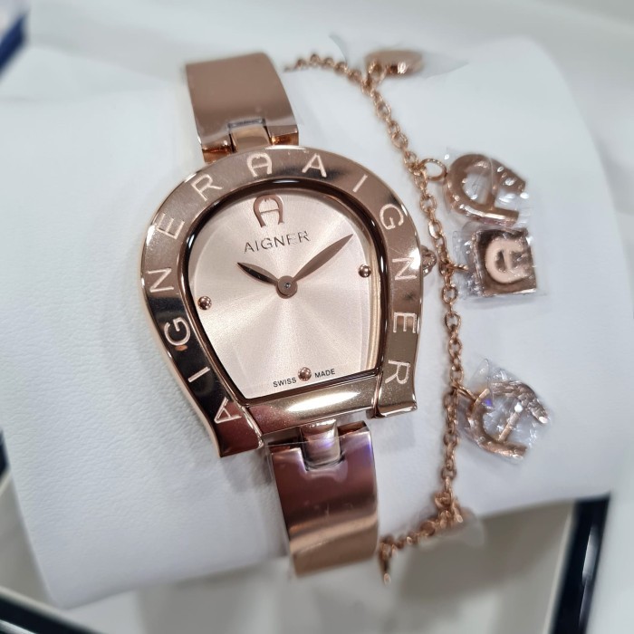 Jam Tangan Wanita Aigner Cremona Nuov Dial Rose Fullset Box Ori Aigner Terjamin