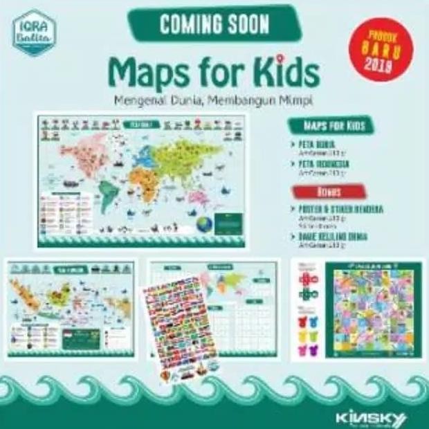 

peta dunia anak maps for kids iqra balita