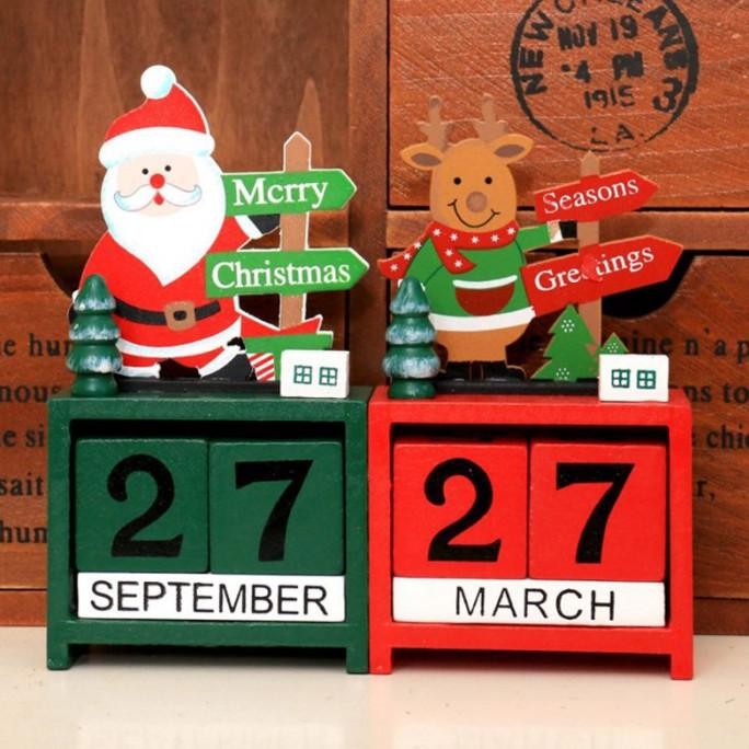 

Sale! Dekorasi natal kotak kalendar kayu mini