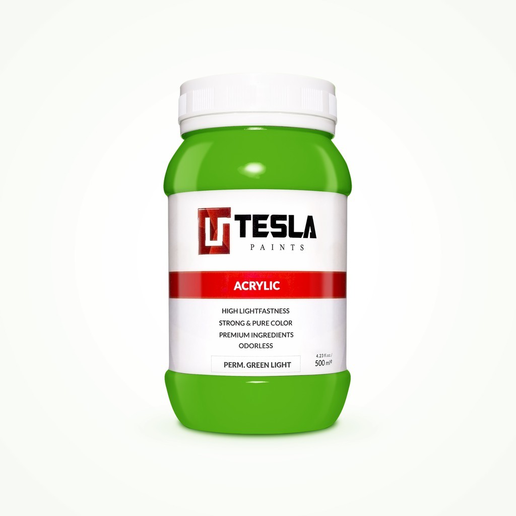 

TESLA PAINTS - 500ML - PERM. GREEN LIGHT