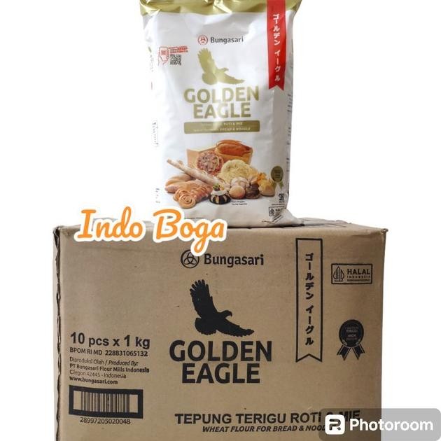 

Artonan Golden Eagle Tepung Teru Protein Tinggi 1G 10Pc Per Du
