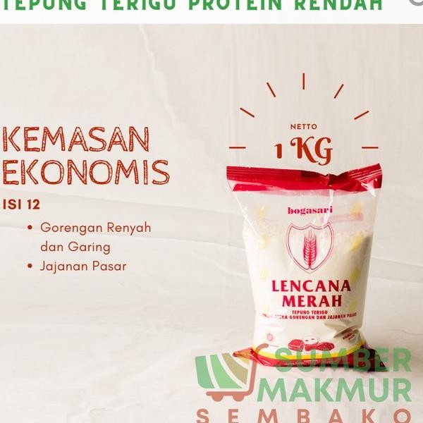 

Tepung Teru Protein Rendah Lencana Merah 1 12Pc Gojegrab Only