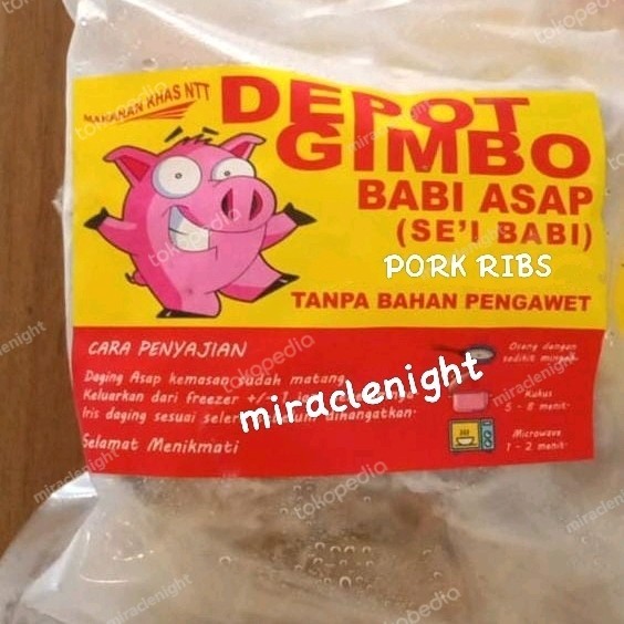 Depot Gimbo Bali - Pork Ribs Vacum Frozen
