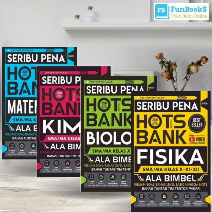 

BUKU SMA/MA - SERIBU PENA HOTS BANK MATEMATIKA, FISIKA, KIMIA, BIOLOGI