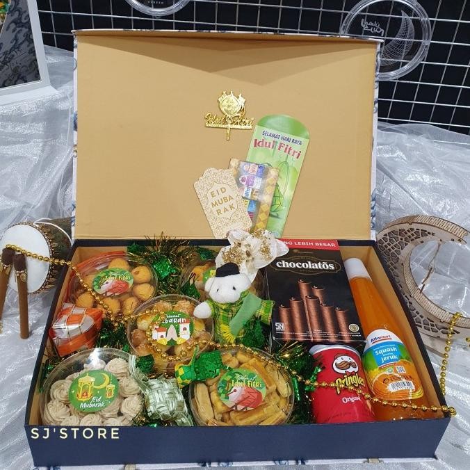 

Sale! Paket box hampers lebaran kue kering toples murah 72