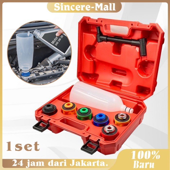 Alat Ganti Oli Mobil 1 Set Corong Pengisi Oli Mesin Universal Alat Pengisian Oli Mobil