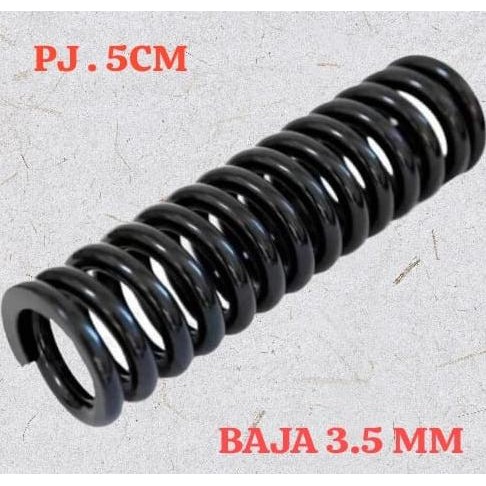 

PER SPRING TEKAN 3.5 MM BAJA PANJANG 5 CM SIAP KIRIM