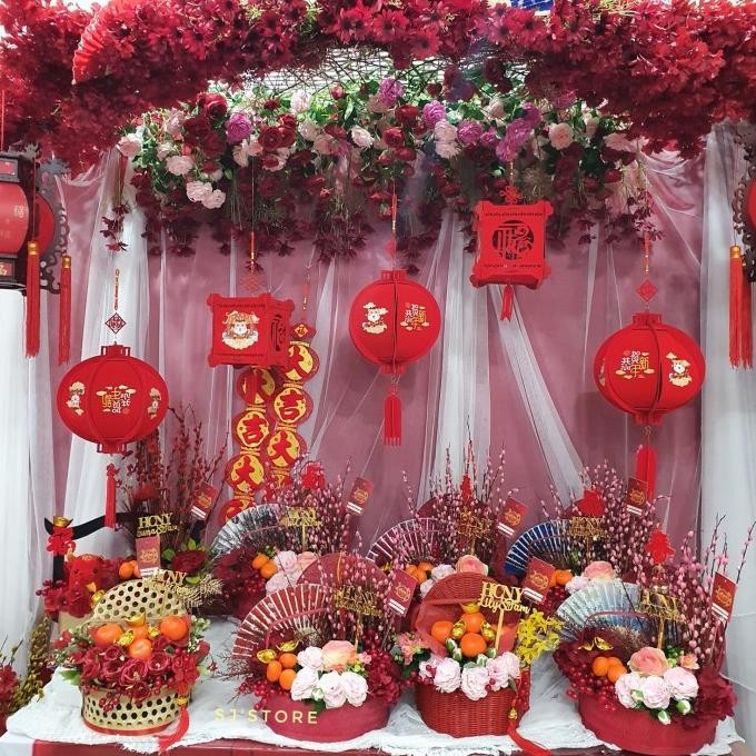 

Sale! Box hampers bunga + jeruk imlek 2021