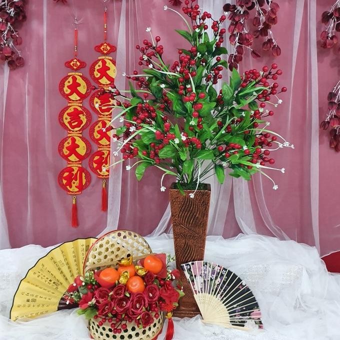 

Sale! Pohon cherry imlek hiasan meja cny 2021