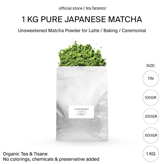 

PURE MATCHA POWDER A 1KG PREMIUM GREEN TEA MURNI JAPANESE 1 KG SIAP KIRIM