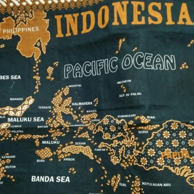 

peta batik Indonesia - sogan map , oleh-oleh khas indonesia gift