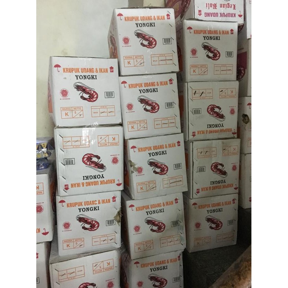 

TERBARU KERUPUK UDANG & IKAN YONGKI MEDE 5KG / KRUPUK UDANG YONGKI MEDE !!!!!