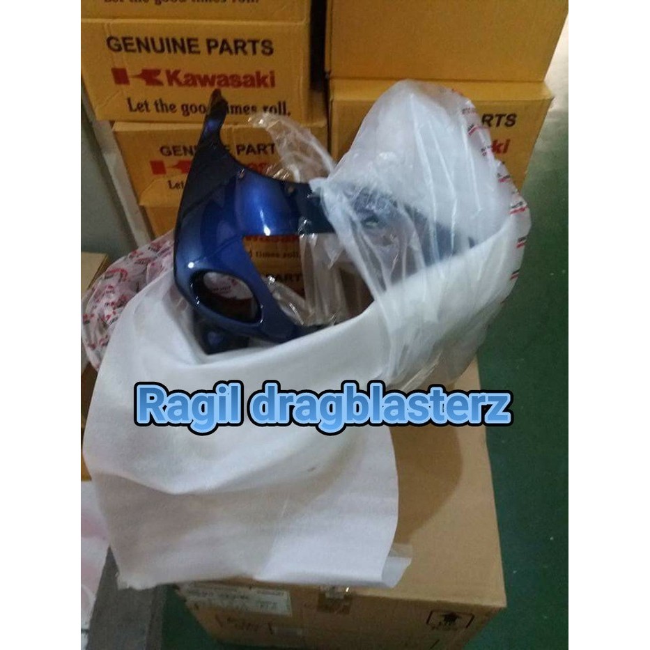 Fairing Atas Ninja Rr Old Biru Navy Biru Dongker Original Kawasaki