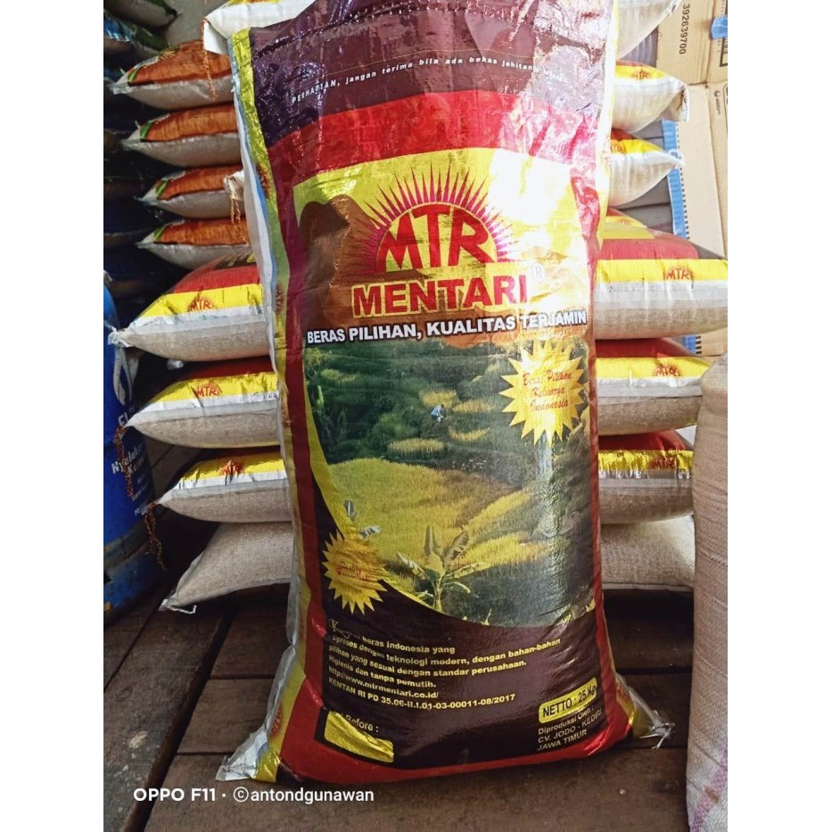 

BERAS MENTARI Kemasan 25 KG ASLI PABRIK TERMURAH