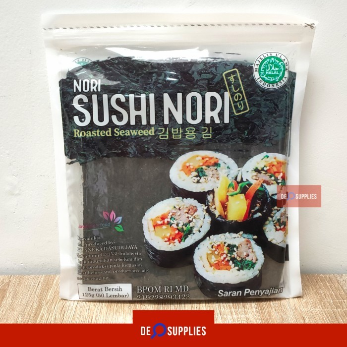 

Sushi Nori Gold 50 lembar - Rumput Laut Seaweed Kimbap Java Halal MUI