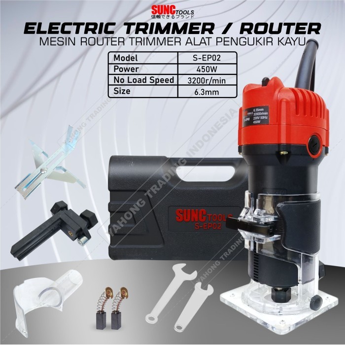 Mesin Router Trimmer Alat Pengukir Kayu